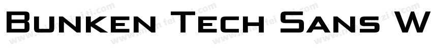 Bunken Tech Sans W01 XBoldIt Regular字体转换